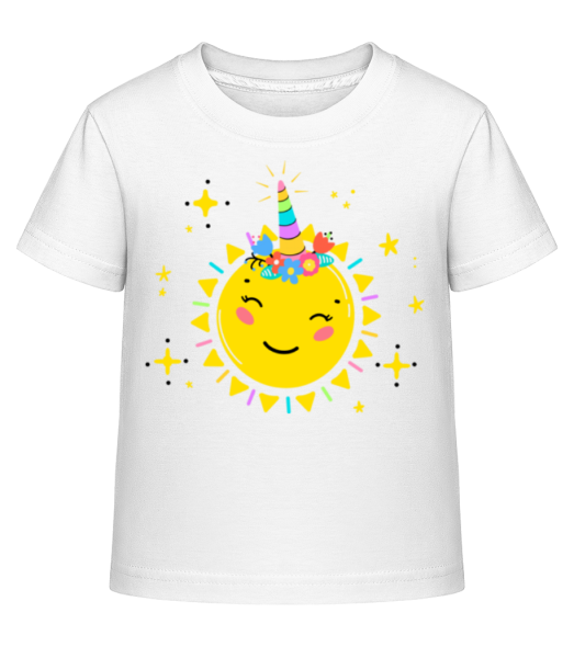 happy Sun - Detské Shirtinator tričko - Biela - Predné