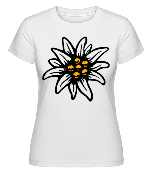 Edelweiss -  Shirtinator tričko pre dámy - Biela - Predné
