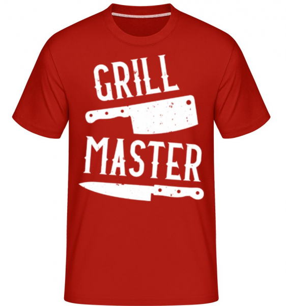 Grillmaster -  Shirtinator tričko pre pánov - Červená - Predné