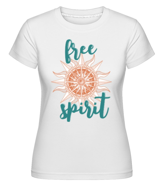Free Spirit -  Shirtinator tričko pre dámy - Biela - Predné
