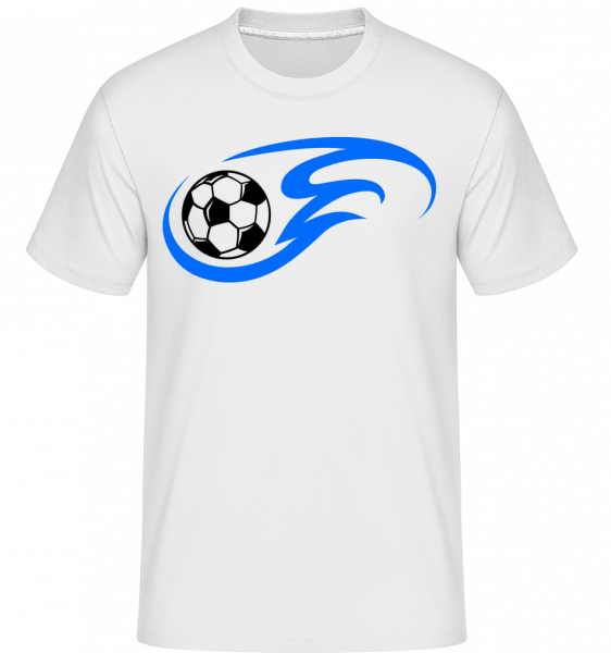 Football Flame -  Shirtinator tričko pre pánov - Biela - Predné