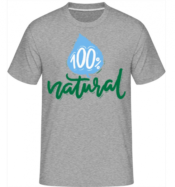 100% prírodné -  Shirtinator tričko pre pánov - Melírovo šedá - Predné