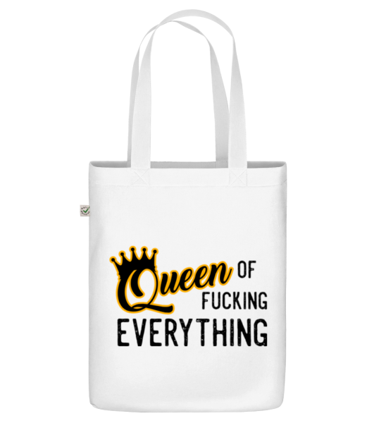 Queen Of Everything Fucking - Organická taška - Biela - Predné