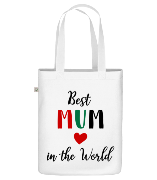 Najlepšie mama In The World - Organická taška - Biela - Predné