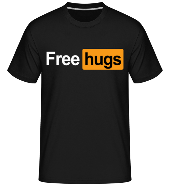 Free Hugs -  Shirtinator tričko pre pánov - Čierna - Predné