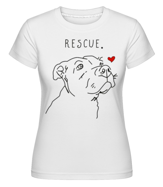 Rescue Dog 2 -  Shirtinator tričko pre dámy - Biela - Predné