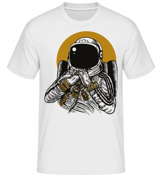 Space Dee Jay -  Shirtinator tričko pre pánov - Biela - Predné