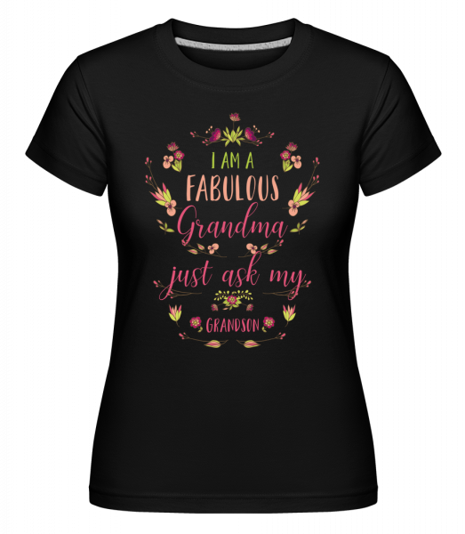 Som Faboulous babička -  Shirtinator tričko pre dámy - Čierna - Predné