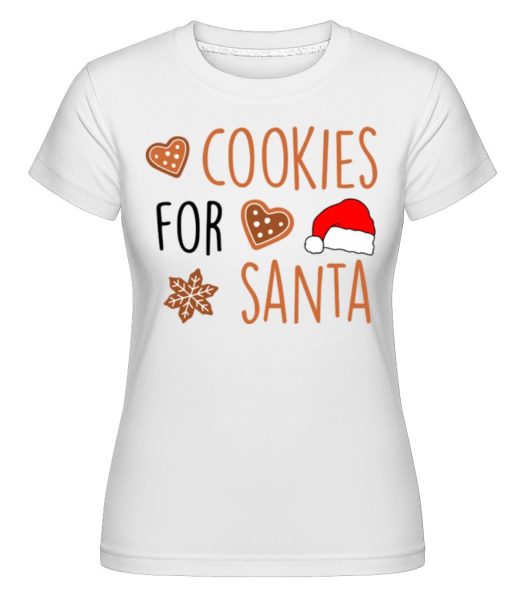 Cookies For Santa -  Shirtinator tričko pre dámy - Biela - Predné