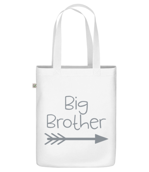 Veľký brat - Organická taška - Biela - Predné