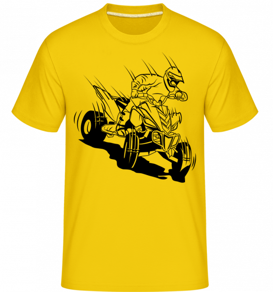 Quad vodiča Comic -  Shirtinator tričko pre pánov - Zlatožltá - Predné