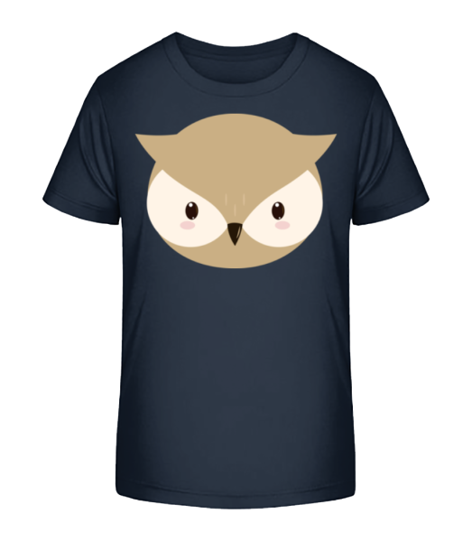 Owl Comic - Detské bio tričko Stanley Stella - Namornícka modrá - Predné