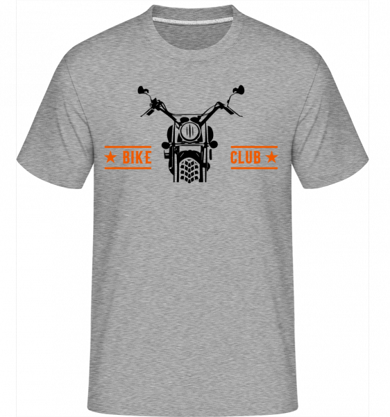 Bike Club -  Shirtinator tričko pre pánov - Melírovo šedá - Predné