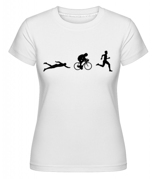 Triathlon -  Shirtinator tričko pre dámy - Biela - Predné