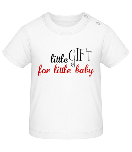 Malý darček pre Dieťatko - Tričko pre bábätká - Biela - Predné