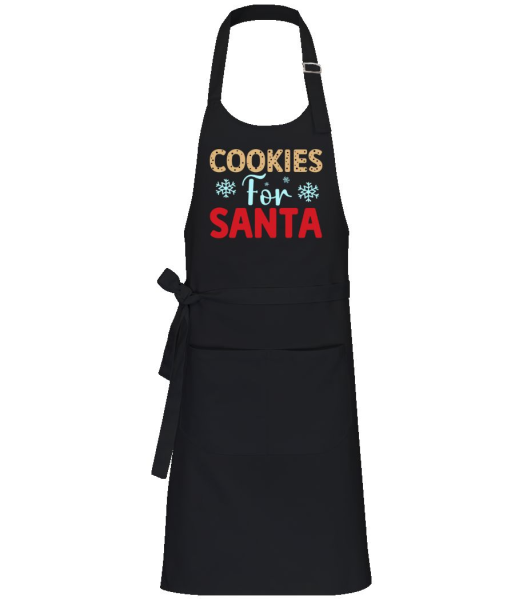 Cookies For Santa - Profesionálna zástera - Čierna - Predné