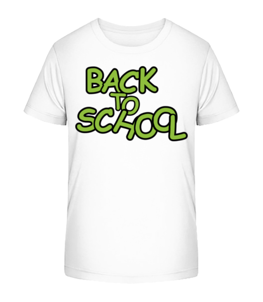 Back To School - Detské bio tričko Stanley Stella - Biela - Predné