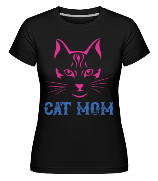 Cat Mom -  Shirtinator tričko pre dámy - Čierna - Predné