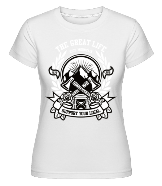 Axe -  Shirtinator tričko pre dámy - Biela - Predné