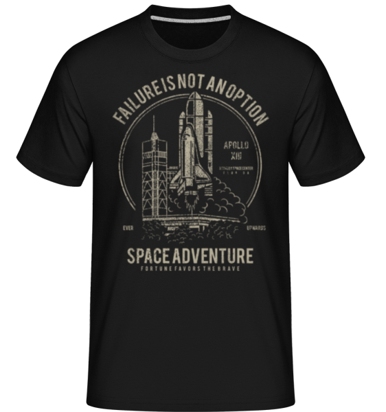 Space Adventure -  Shirtinator tričko pre pánov - Čierna - Predné