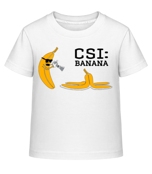 CSI Banana - Detské Shirtinator tričko - Biela - Predné