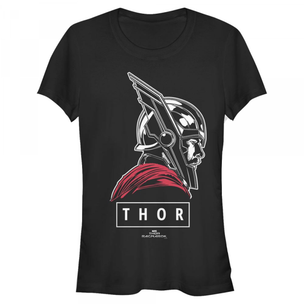 Marvel - Thor Ragnarok - Thor Of Asgard - Dámske Tričko - Čierna - Predné