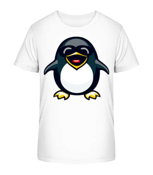 Cool Penguin - Detské bio tričko Stanley Stella - Biela - Predné