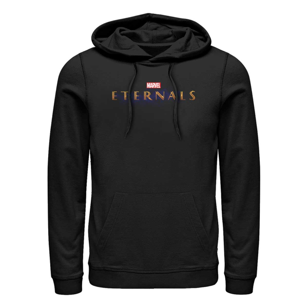 Marvel - Eternals - Movie Logo Logo - Unisex Mikiny s kapucňou - Čierna - Predné