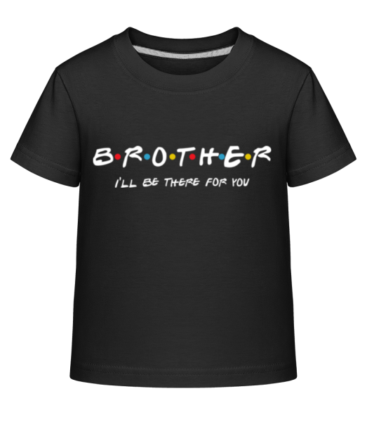 Brother Friends - Detské Shirtinator tričko - Čierna - Predné