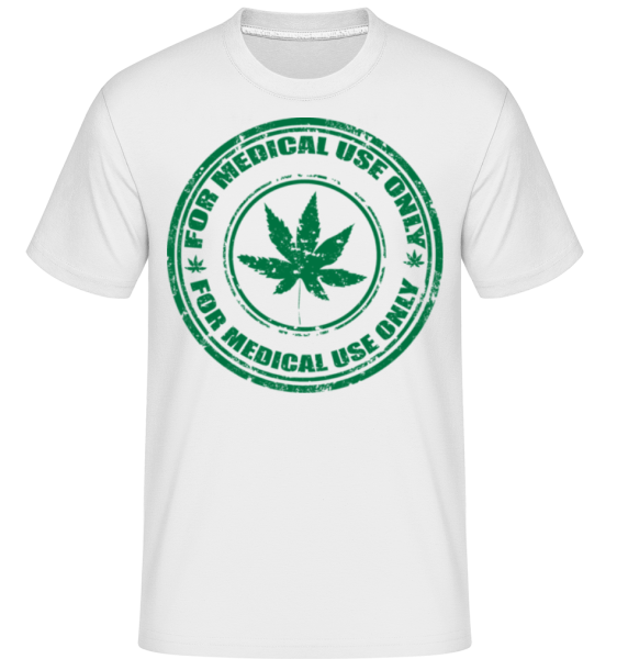 Marihuana lekárske použitie Iba -  Shirtinator tričko pre pánov - Biela - Predné