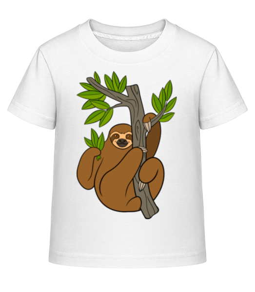 Lenivosť na strome - Detské Shirtinator tričko - Biela - Predné
