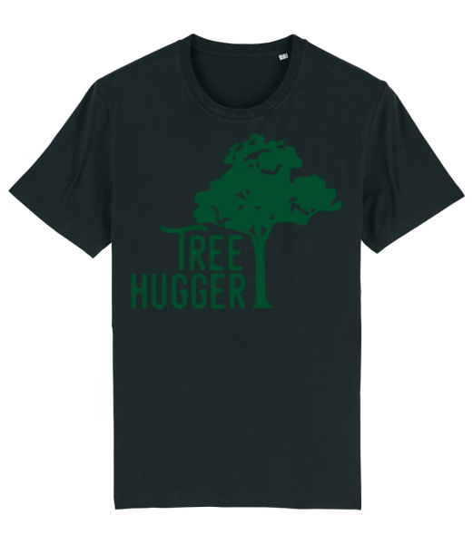 Objímač stromov - Pánske bio tričko Stanley Stella - Čierna - Predné