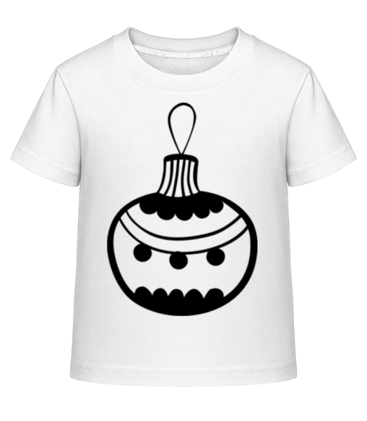 Vianočná ozdoba Dots - Detské Shirtinator tričko - Biela - Predné