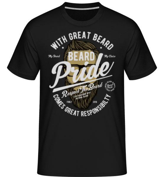 Beard Pride -  Shirtinator tričko pre pánov - Čierna - Predné