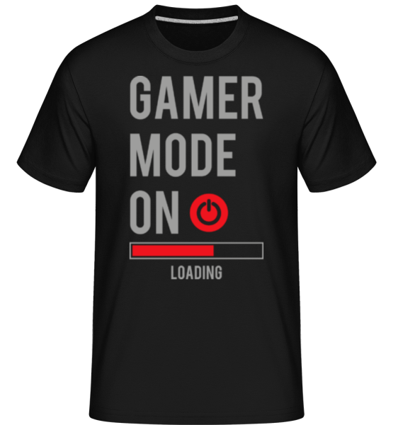 Gamer Mode On -  Shirtinator tričko pre pánov - Čierna - Predné