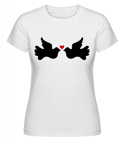 Birdies D'Amour -  Shirtinator tričko pre dámy - Biela - Predné
