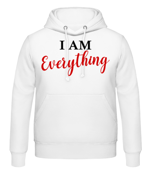 I Am Everything - Pánska mikina - Biela - Predné