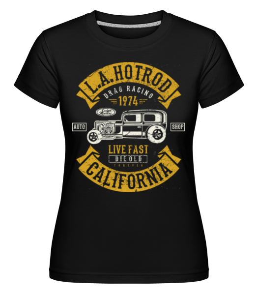 LA Hotrod -  Shirtinator tričko pre dámy - Čierna - Predné