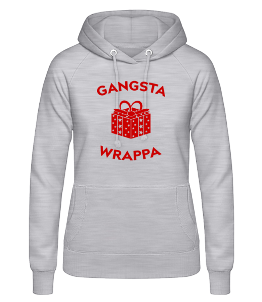 Gangsta Wrappa - Dámska mikina - Melírovo šedá - Predné