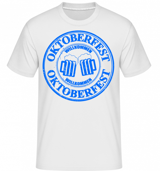 Oktoberfest Logo -  Shirtinator tričko pre pánov - Biela - Predné