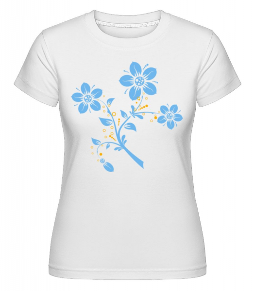 Flower Comic -  Shirtinator tričko pre dámy - Biela - Predné