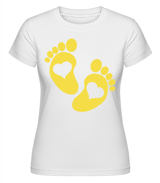 Baby Feet -  Shirtinator tričko pre dámy - Biela - Predné