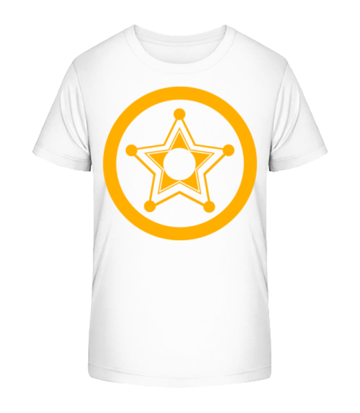 Star Icon Yellow - Detské bio tričko Stanley Stella - Biela - Predné