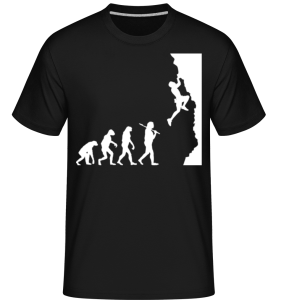 Vývoj Lezenia -  Shirtinator tričko pre pánov - Čierna - Predné
