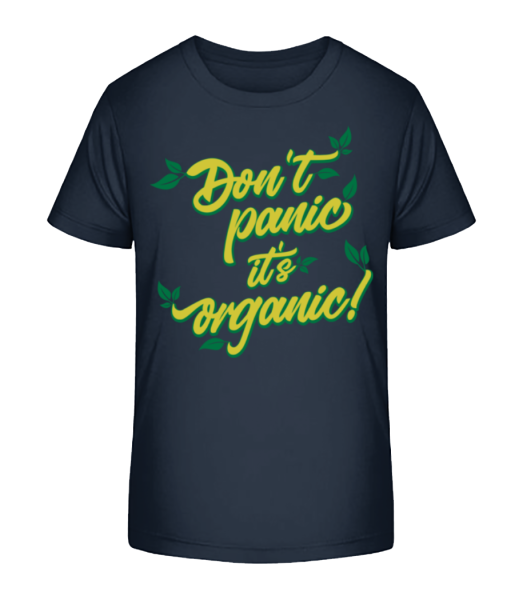 Dont Panic Its Organic - Detské bio tričko Stanley Stella - Namornícka modrá - Predné