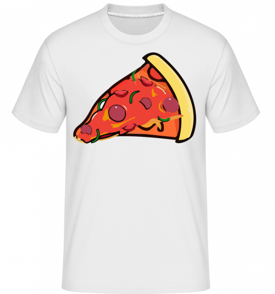 pizza Slice -  Shirtinator tričko pre pánov - Biela - Predné