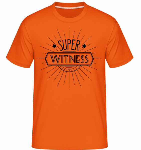 super Witness -  Shirtinator tričko pre pánov - Oranžová - Predné