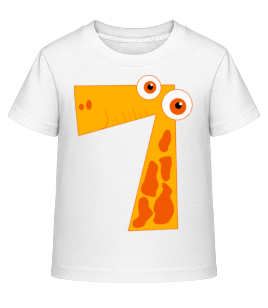 žirafy Seven - Detské Shirtinator tričko - Biela - Predné