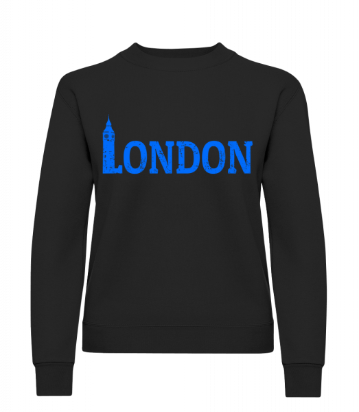 London UK - Klasická mikina pre dámy sg - čierna - Predné