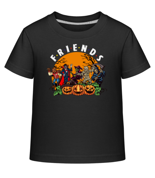 Friends - Detské Shirtinator tričko - Čierna - Predné